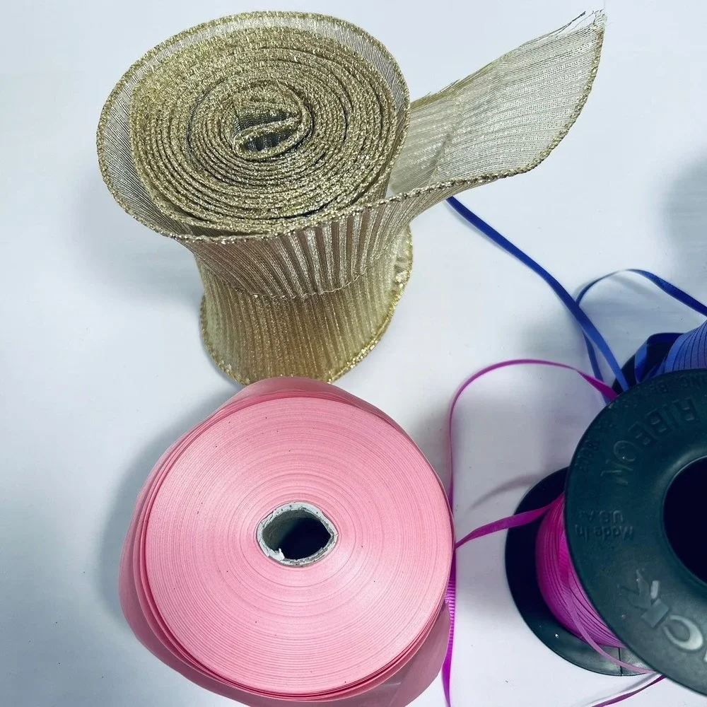 Bundle of Glitter Tule & Curling‎ Ribbon